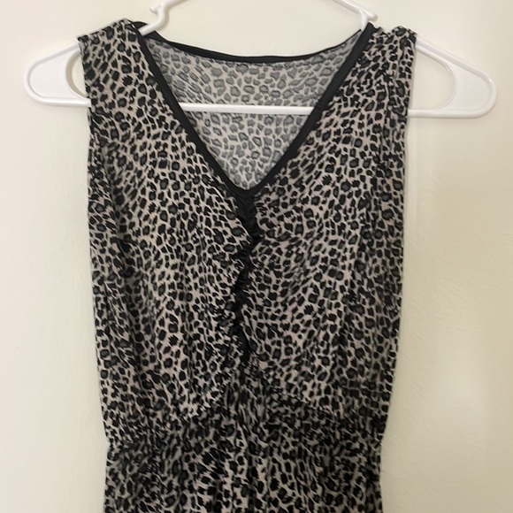Black & grey Animal print assymetrical dress - Picture 2 of 5